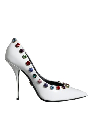 Dolce & Gabbana Vita Kristall Läder Högklackade Pumps Skor