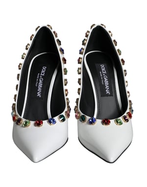 Dolce & Gabbana Vita Kristall Läder Högklackade Pumps Skor