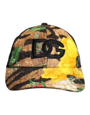 Dolce & Gabbana Multicolore DG Logo Patch 6 Panel Baseballpet