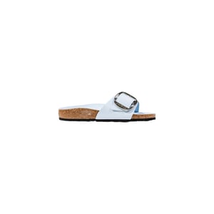 Birkenstock Blauwe Kunstlederen Platte Sandalen