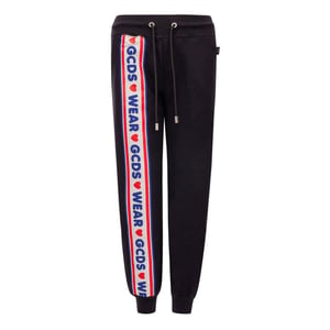 GCDS Zwarte Katoenen Joggers (Trainingsbroeken)