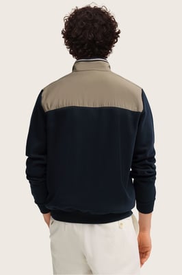 Bugatti Herren Sweatjack met ritssluiting en opstaande kraag