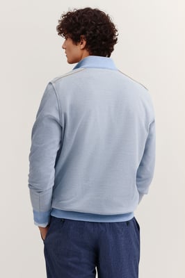 Bugatti Herren Sweat-trui in materiaalmix Modern Fit