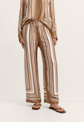 Bugatti Damen Vrijetijdsbroek met grafische print van viscose
