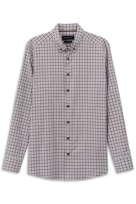 Bugatti Herren Overhemd met button-down kraag
