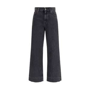 Chloé Zwarte Katoenen Hoge Taille Jeans