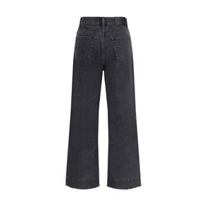 Chloé Zwarte Katoenen Hoge Taille Jeans