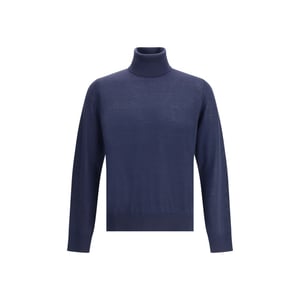 Dsquared² Blå Fleece Ull Turtleneck