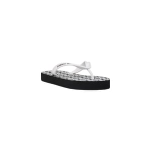 Armani Exchange Zwart-Witte Rubber Flip-Flops Sandalen