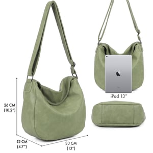 Women's Slouch Shoulder Bag in Green