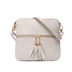 Women's Crossbody Bag in Light Grey