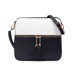 Women's Crossbody Bag in Black/White