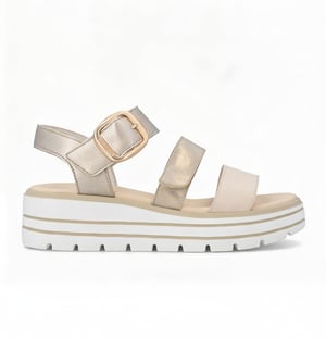Remonte D3n50 Womens Ankle Strap Sandals Beige