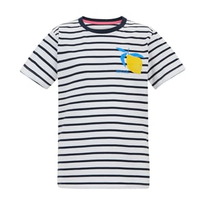 Regatta Bosley Stripe T-shirt voor kinderen/Kinderen (Wit/Zwaar)