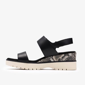 Diaz Rose Black Combi Sandals