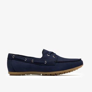Elliotte Boat Navy Leather Shoes