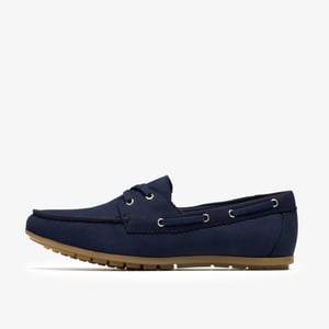 Elliotte Boat Navy Leather Shoes