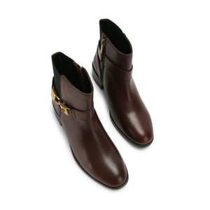 Kurt Geiger London Leather Kingsley Block Heel Boots