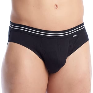Pack-2 Slips Bomull Stretch andningsbart tyg D6577 herr bekväm och sval design för män