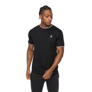 Crosshatch Herr Preece T-Shirt (Svart)
