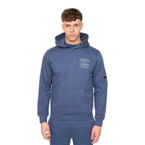 Duck and Cover Heren Rayland Hoodie (Denim Blauw)