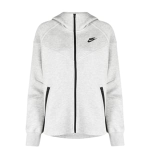 Nike Dames/Dames Effen Full Zip Hoodie (Grijs)