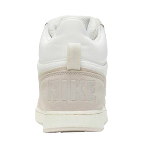 Nike Dames Court Borough Premium Lederen Mid Cut Sneakers (Wit/Beige)