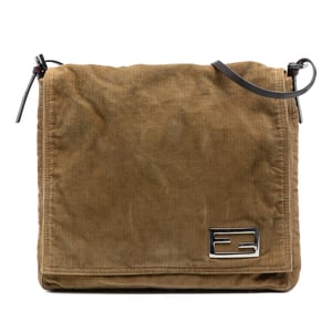 Pre-owned Corduroy Shoulder Bag