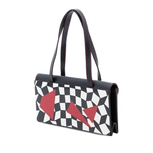Pre-owned Pigskin Plexiglass Geometric Shoulder Bag