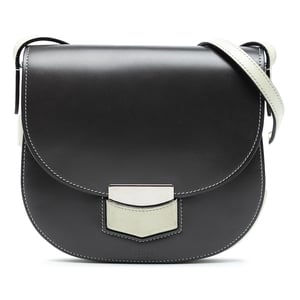 Pre-owned Small Bicolor Glazed Calfskin Trotteur Crossbody