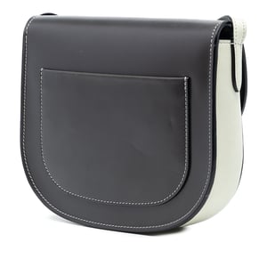 Pre-owned Small Bicolor Glazed Calfskin Trotteur Crossbody
