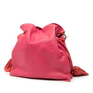 Pre-owned Bicolor Nappa Flamenco Tassel 30 Crossbody