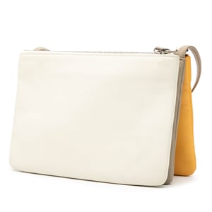 Pre-owned Large Tricolor Lambskin Trio Crossbody