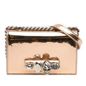 Pre-owned Mini Metallic Calfskin Jewelled Crossbody