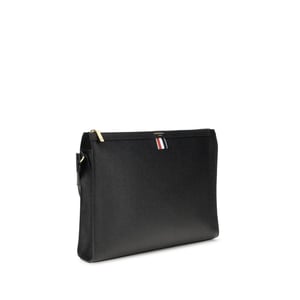 Leather Clutch Stripe Detail