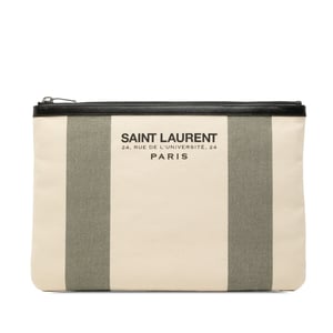 Begagnad Canvas Strand Zip Clutch