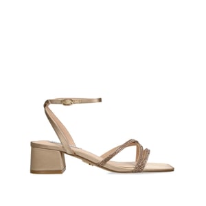 Satin Gabby Taupe Heels