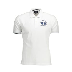 La Martina Witte Katoenen Poloshirt voor Mannen
