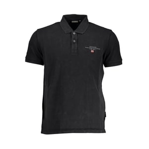 Napapijri Nero Bomull Herr Polo T-shirt