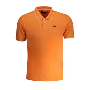 La Martina Arancione Katoenen Heren Polo Shirt