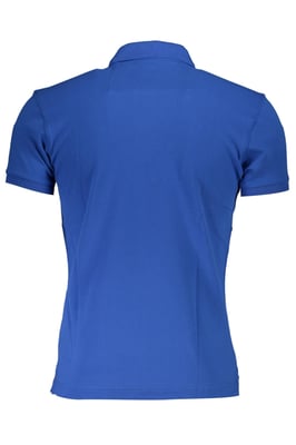 La Martina Blauwe Katoenen Poloshirt