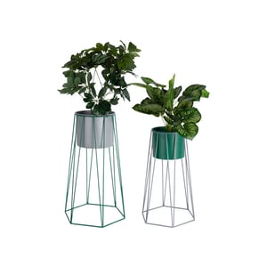 Present Time bloempot set cool retro - 34x30x56 cm