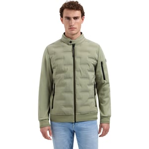 No Excess Jacket short fit sealed knitted mix light army