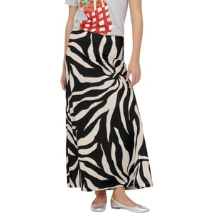 Only Onlchigo sakura long skirt wvn black/flower