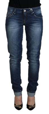 Medelhöga slim-fit jeans