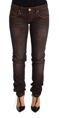 Acht Slim Fit Brown Jeans