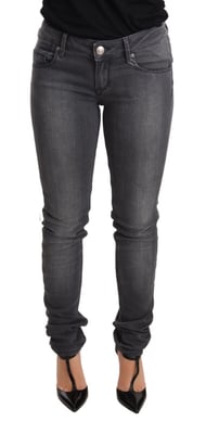 Acht Skinny Jeans Mörkgrå