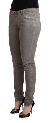 Grå Rak Ben Jeans Modell Pan71841