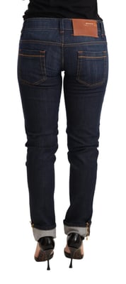 Skinny Jeans med uppvikta benslut