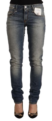 Smaljeans Med Slitage